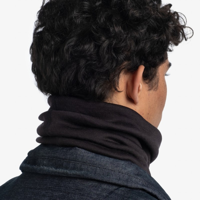 Шарф-труба Buff Heavyweight Merino Wool solid black  