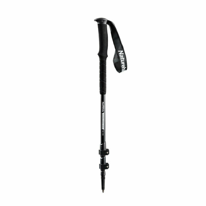 Треккинговые палки 2шт Naturehike ST 03 7075 AL NH17D017-D, 3-сек. Черные  
