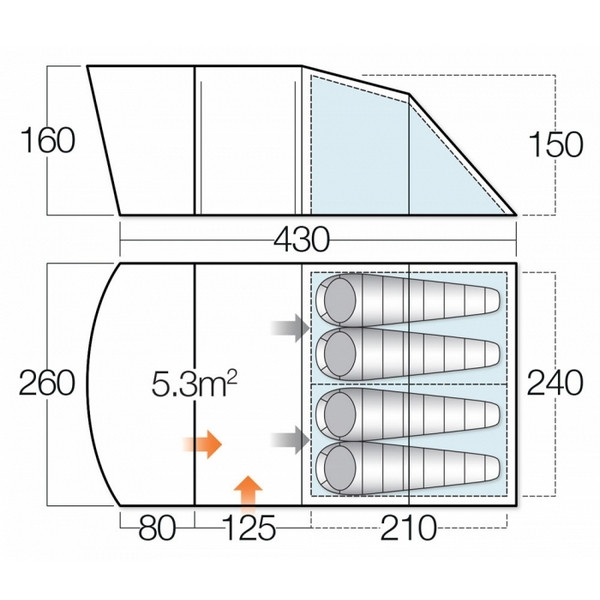 Палатка Vango Opera 400  