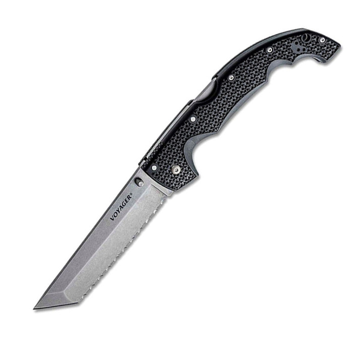 Нож Cold Steel Voyager XL TP, 10A, серрейтор  