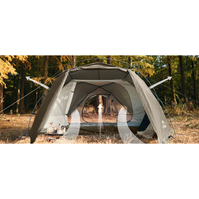 Палатка двухместная Naturehike CNK2300ZP040, коричневая  