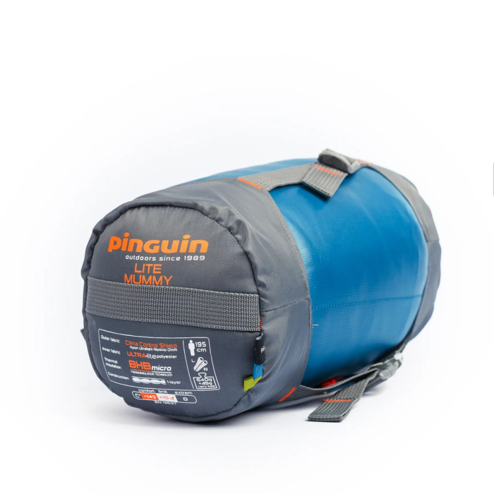Спальный мешок Pinguin Lite Mummy (14/10°C), 195 см - Right Zip, Petrol (PNG 228465) 2020  