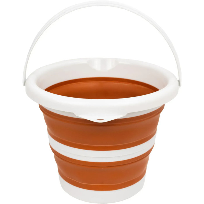 Ведро Tribe Water Bucket Lid 5 л силиконовое с крышкой T-FJ-0049, terracota  