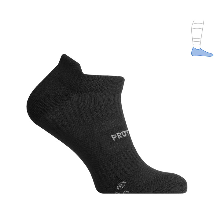 Трекинговые носки Protector LowLight летние черные M 40-43  