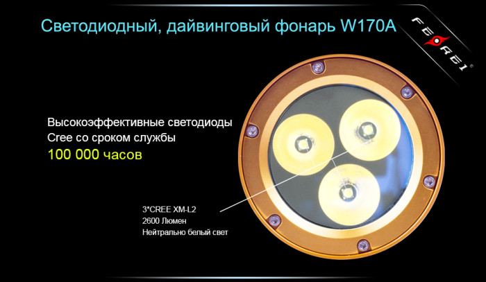 Фонарь Ferei W170A  