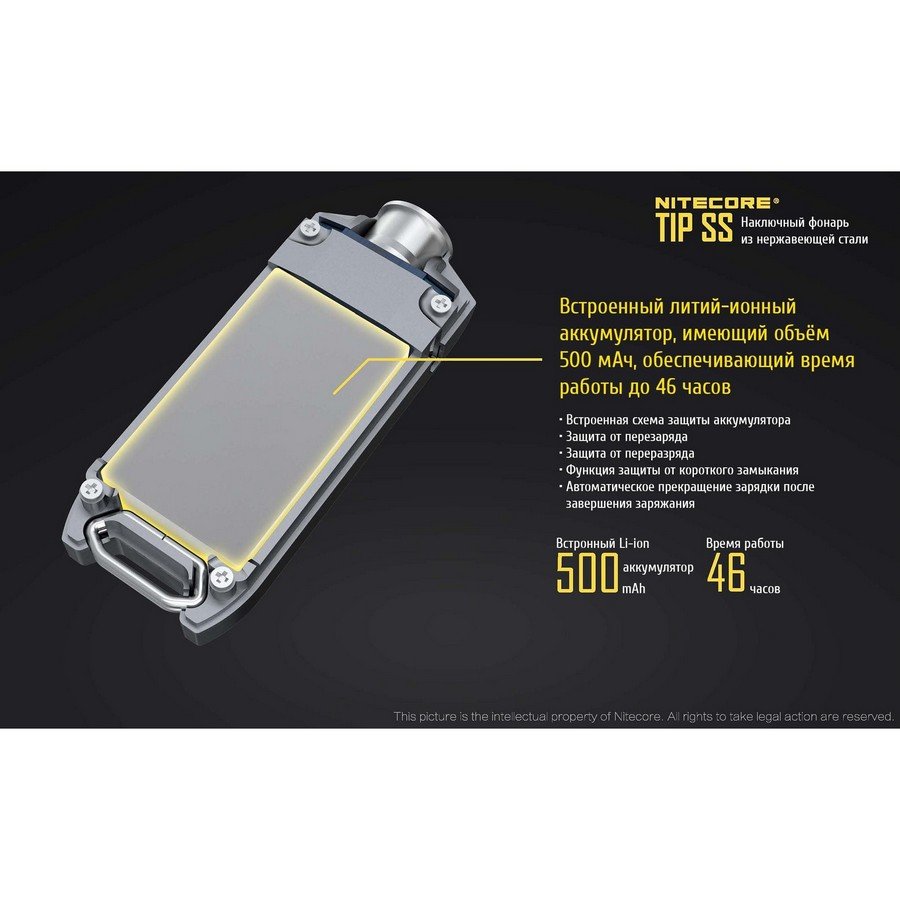 Фонарь Nitecore TIP SS, черный