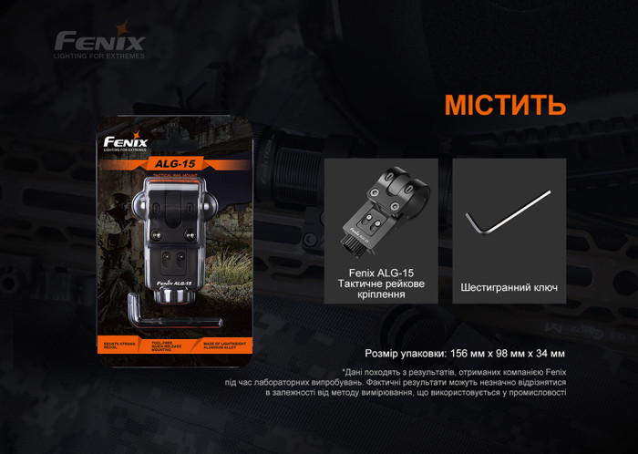 Крепление на оружие для фонарей Fenix ALG-15  