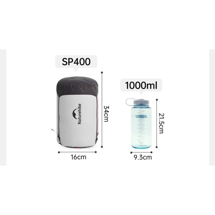 Спальник с натуральным пухом Naturehike Snowbird CNK2550WS014, р-р L, темно-коричневый 400 г  