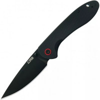 Нож CJRB Feldspar Black Blade, AR-RPM9 Steel, черный