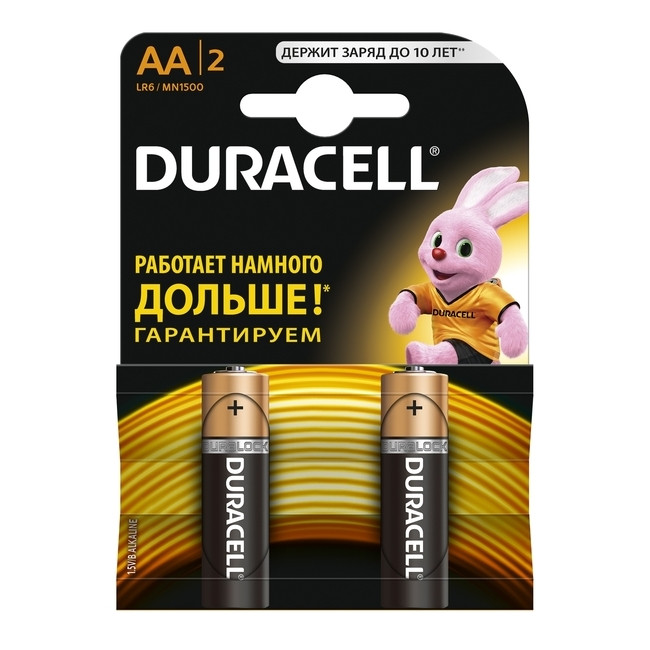 Батарейка AA Duracell LR06 MN1500 2 шт.  
