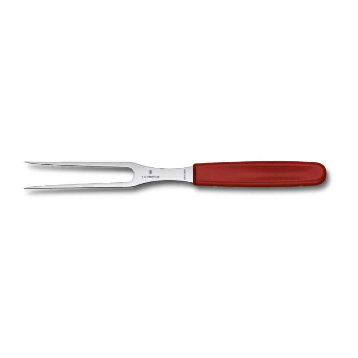 Кухонная вилка SwissClassic Carving  15см с крас.ручкой (блистер)  