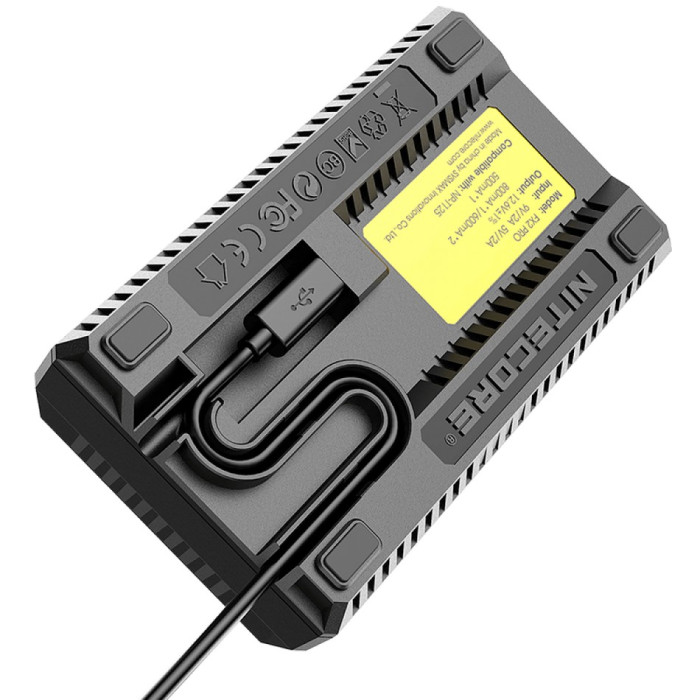 Зарядное устройство Nitecore FX2 PRO для аккумуляторов Fujifilm (NP-T125)  