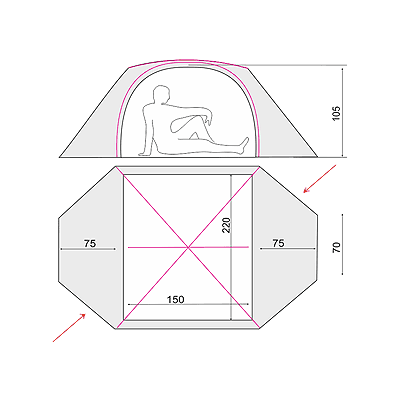 Палатка Terra Incognita Mirage 2  