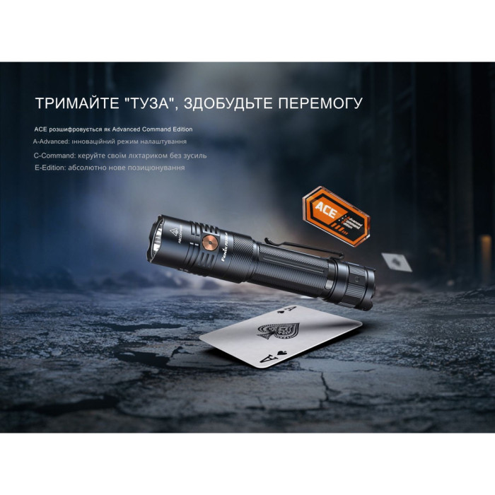 Фонарь тактический ручной Fenix PD36R ACE 3000 лм  