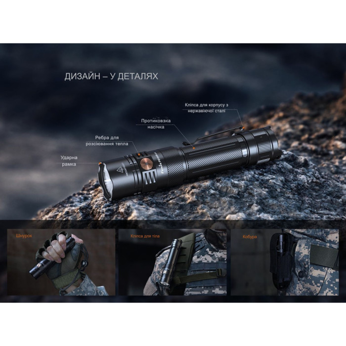 Фонарь тактический ручной Fenix PD36R ACE 3000 лм  