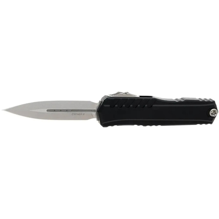 Нож Microtech Cypher II Double Edge Stonewash Standard black