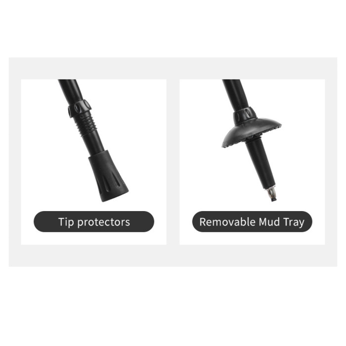 Трекинговая палка 3-сек. Naturehike CNK2550DS010, 55-120 см, алюминий, зеленая  