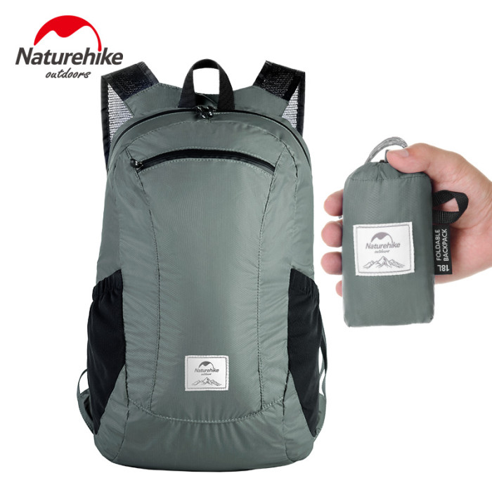 Рюкзак компактный сверхлегкий Naturehike NH17A012-B, 18 л, серый  