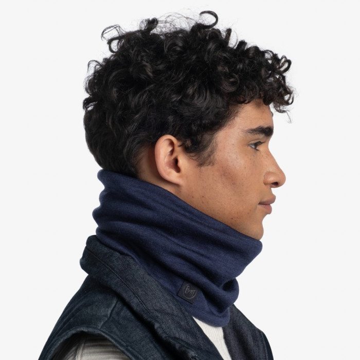 Шарф-труба Buff Heavyweight Merino Wool solid denim  