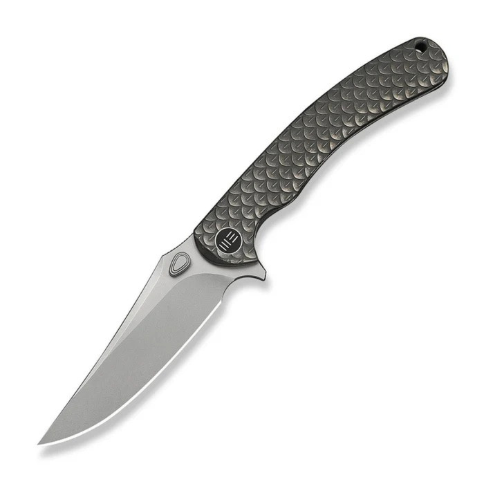 Нож складной туристический Weknife Dracarys, (9.1 см) Böhler M390/титан 6AL4V серый  