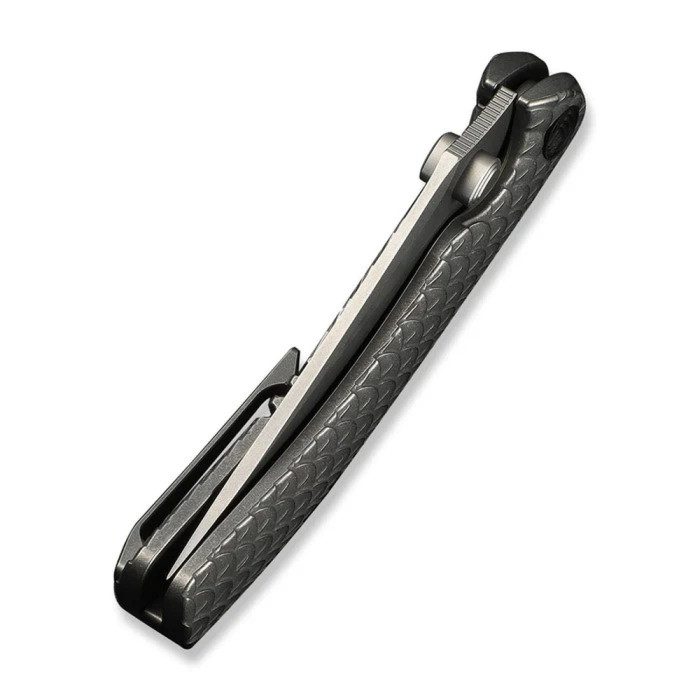 Нож складной туристический Weknife Dracarys, (9.1 см) Böhler M390/титан 6AL4V серый  