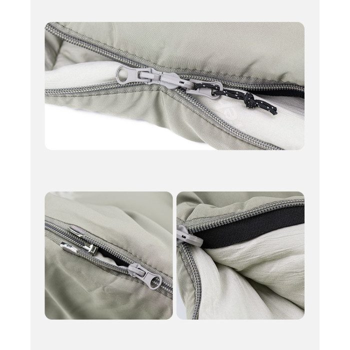 Спальный мешок с капюшоном Naturehike M300 NH20MSD02, зеленый, левый  