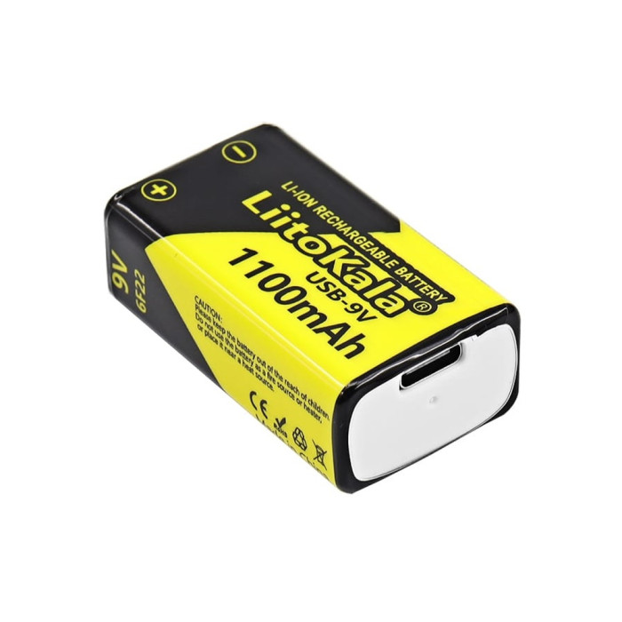 Аккумулятор LiitoKala Lii-USB-9V Type-C 1100mah  