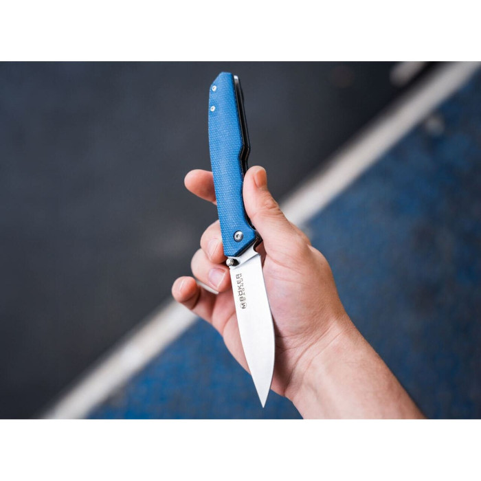 Нож Boker Magnum Deep Blue Canvas  