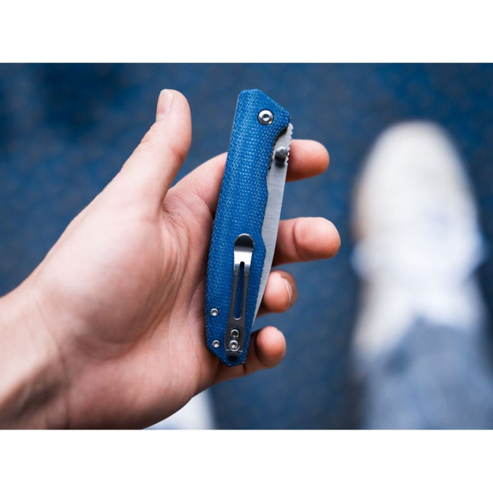 Нож Boker Magnum Deep Blue Canvas  