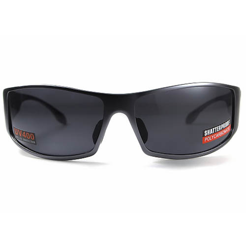 Очки Global Vision BAD-ASS 1 GunMetal (gray) черные в металлической оправе  