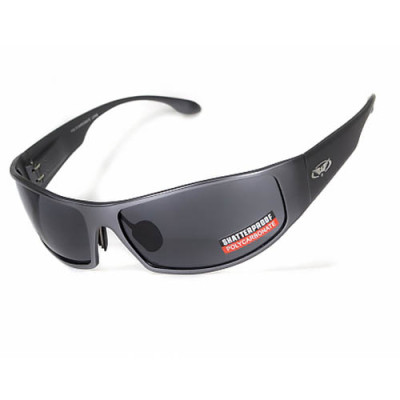 Очки Global Vision BAD-ASS 1 GunMetal (gray) черные в металлической оправе