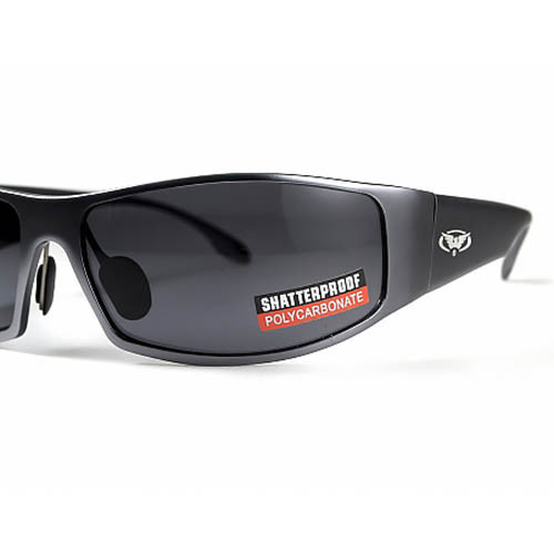Очки Global Vision BAD-ASS 1 GunMetal (gray) черные в металлической оправе  