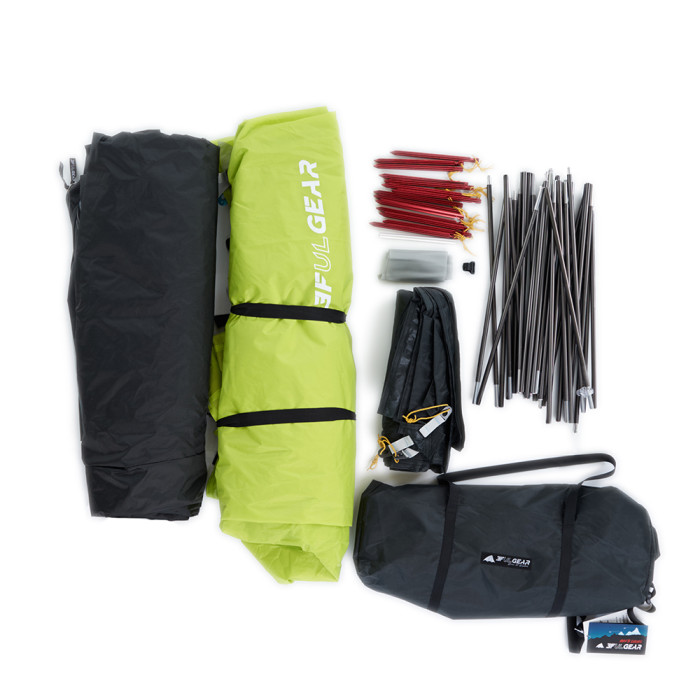 Палатка 3F Ul Gear Floating Cloud 2 15D зеленый  