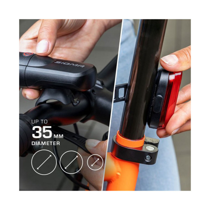 Фонарь Sigma Sport Aura 30/Curve K-Set  