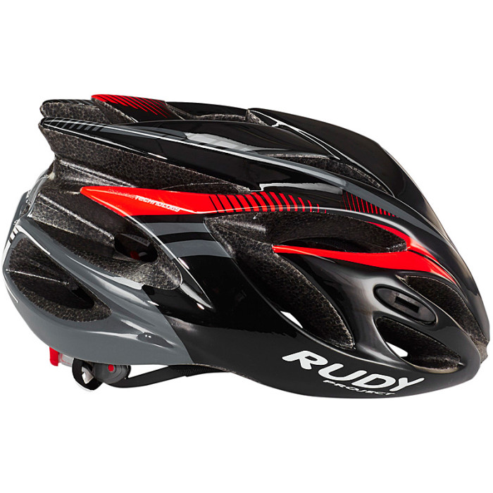 Шлем Rudy RUSH BLACK/RED FLUO SHINY L  