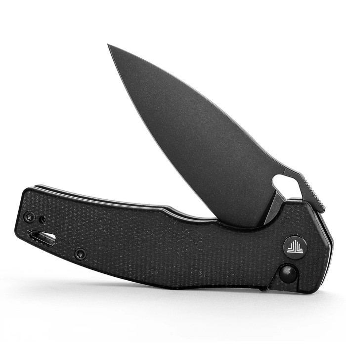 Нож Trivisa Corvus-04B, 14C28N, Микарта, Черный (TY20-BM-14)  