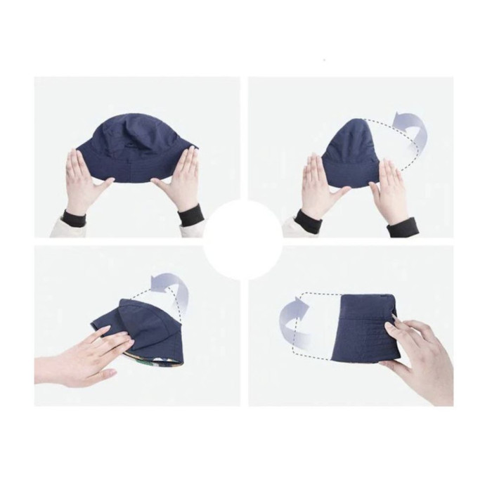 Шляпа двухсторонняя быстросохнущая Naturehike NH18H008-T, темно-синяя  