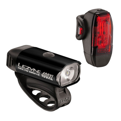 Комплект света Lezyne Hecto Drive 400XL / KTV Pair черный