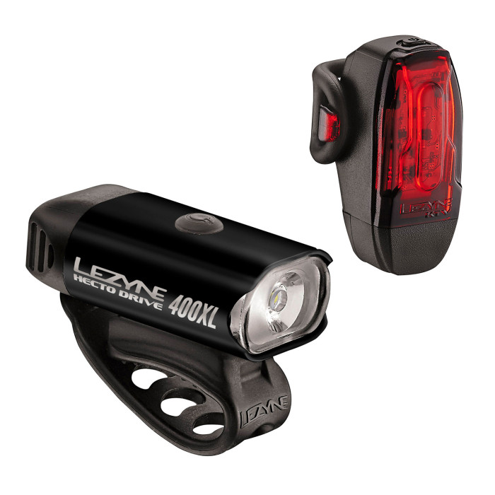 Комплект света Lezyne Hecto Drive 400XL / KTV Pair черный  