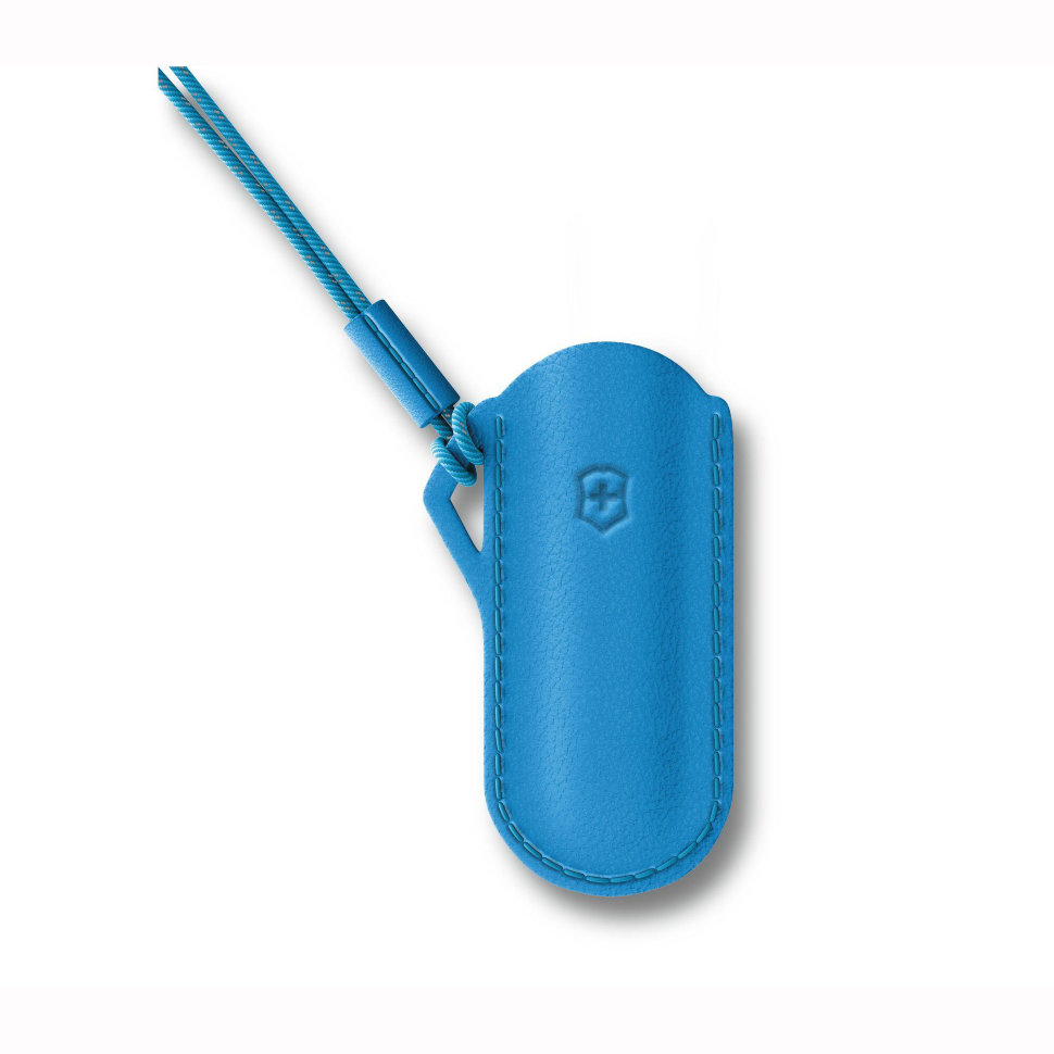 Чехол кожаный Victorinox для ножа 58 mm серии Classic SD Colors, Summer Rain (4.0670.2) голубой