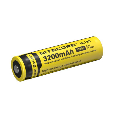 Аккумулятор литиевый 18650 Nitecore NL1832 3.7V (3200mAh), защищенный