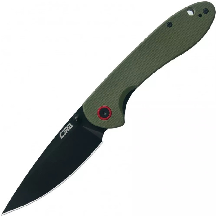 Нож CJRB Feldspar Black Blade, AR-RPM9 Steel, зеленый  