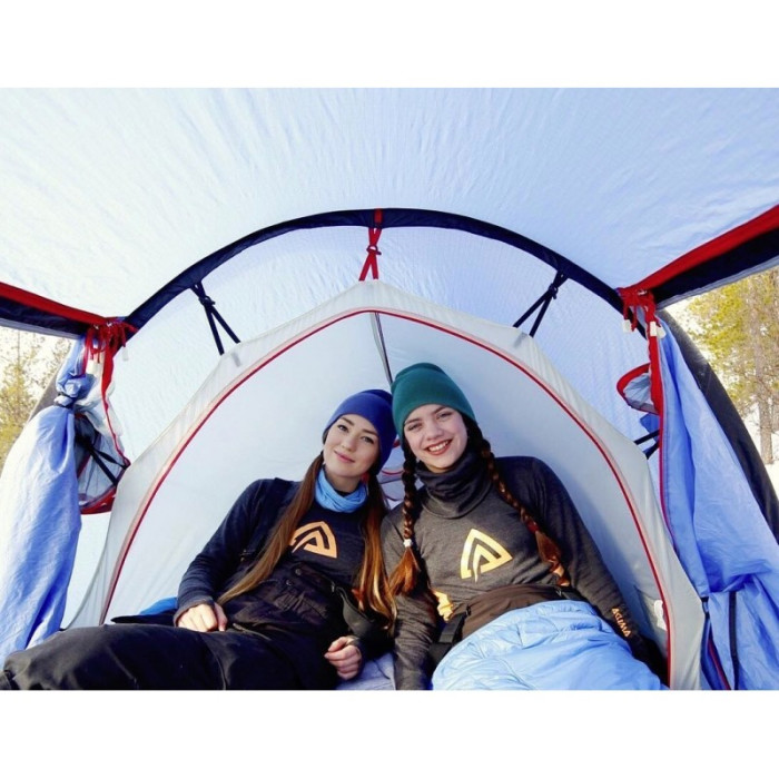 Худи женское Aclima WarmWool Hood Sweater Woman Marengo/MuskMelon, L  