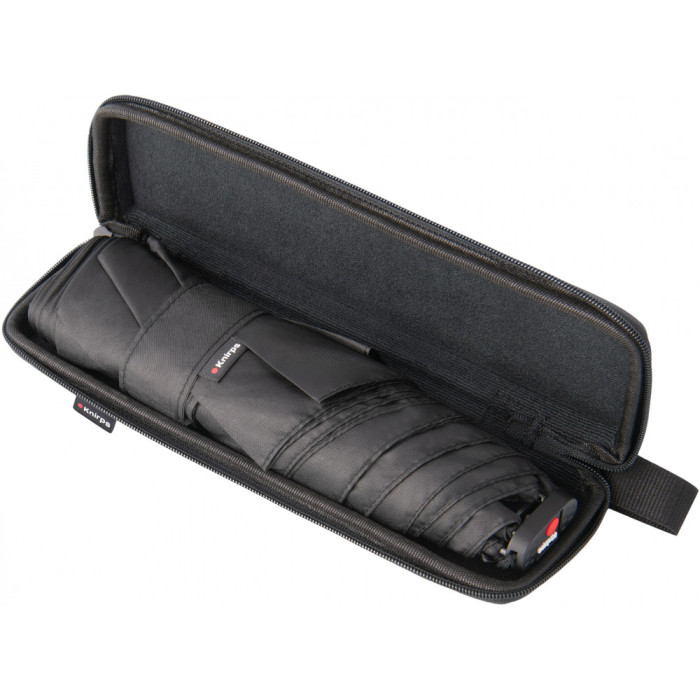 Зонт Knirps X4U Black Мех / Складной / 6спиц / D90x21см с EVA чехлом  