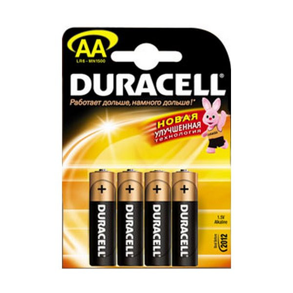 Батарейки AA Duracell LR06 MN1500 4 шт.  