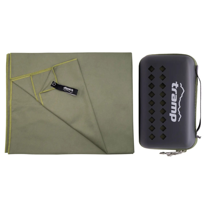 Полотенце из микрофибры TRAMP 75х150 XL dark-green UTRA-161  