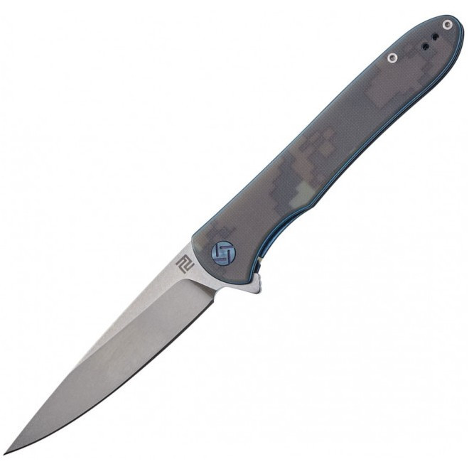 Нож Artisan Shark SW, D2, G10 Camo  