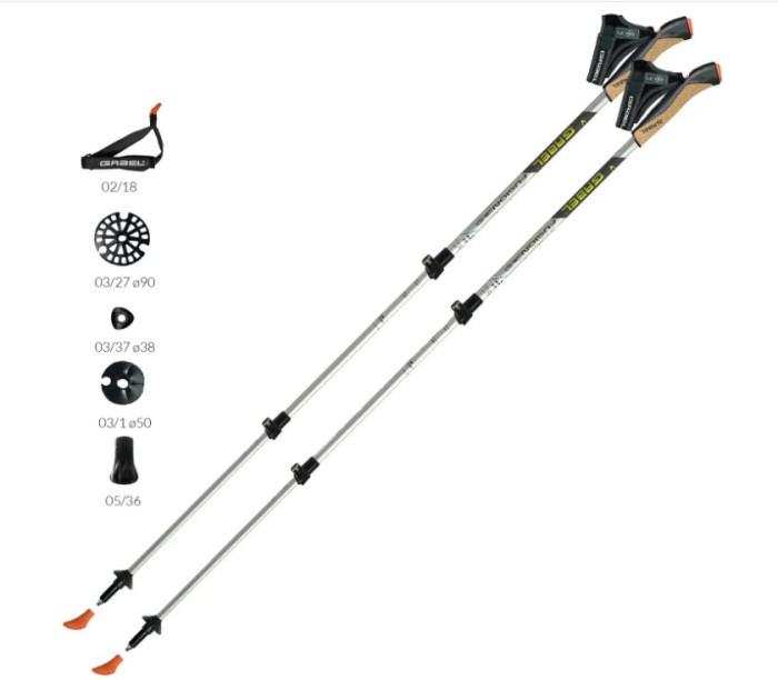 Палки для скандинавской ходьбы Gabel Fusion Cork-Tech (7008361510000)  