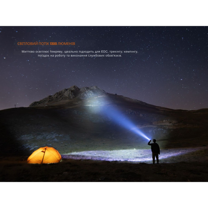 Фонарь тактический карманный Fenix PD26R ACE 1300 лм  