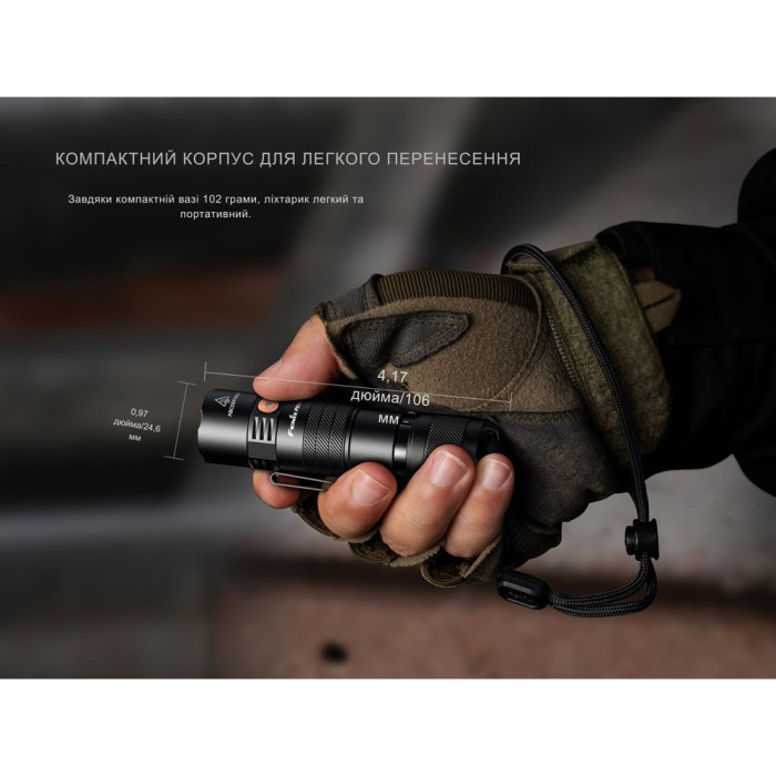 Фонарь тактический карманный Fenix PD26R ACE 1300 лм  